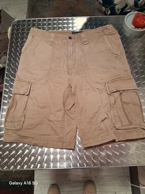 Nautica Men's Khaki Cargo Shorts